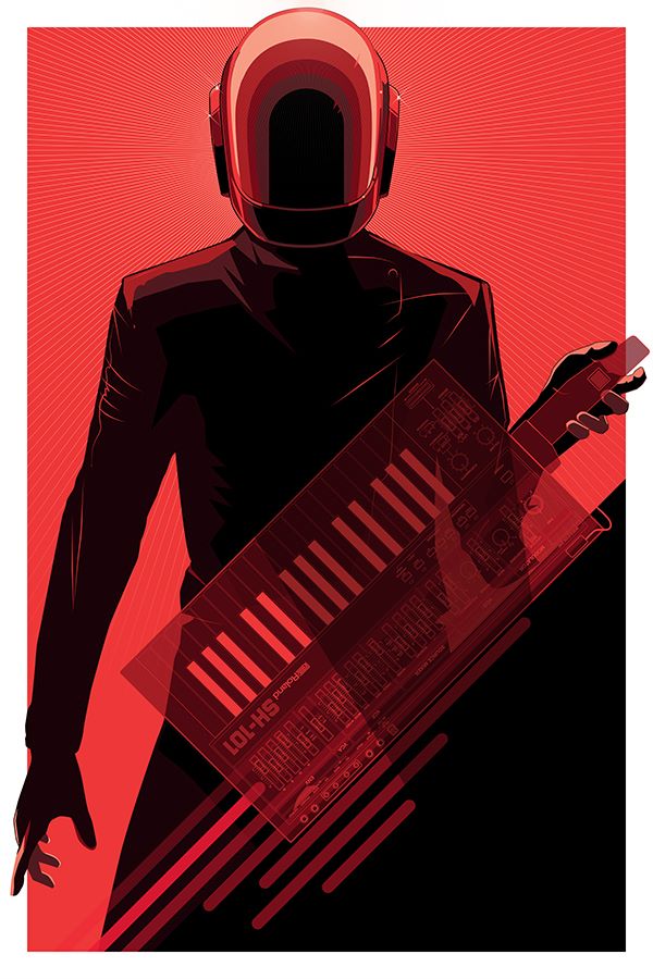 Daft Punk Deux - 40 artistas pintan a los Daft Punk - MF 7