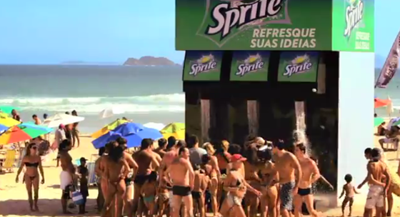 Sprite Refresca la Playa de Brasil