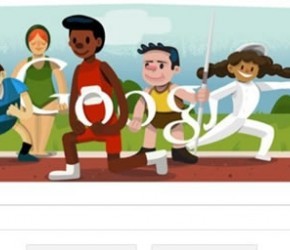 Esgrima vira Doodle em homenagem às Olimpíadas de Londres 2012