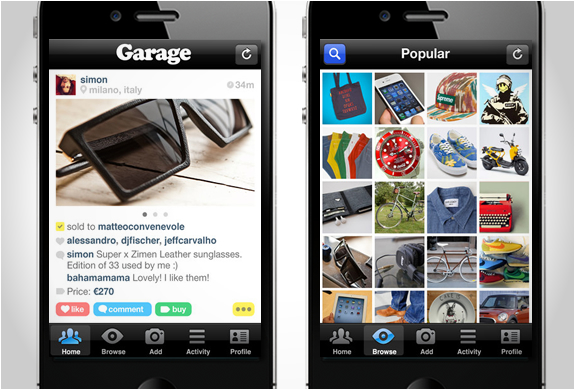 Garage App – Comprar y Vender con tus Amigos