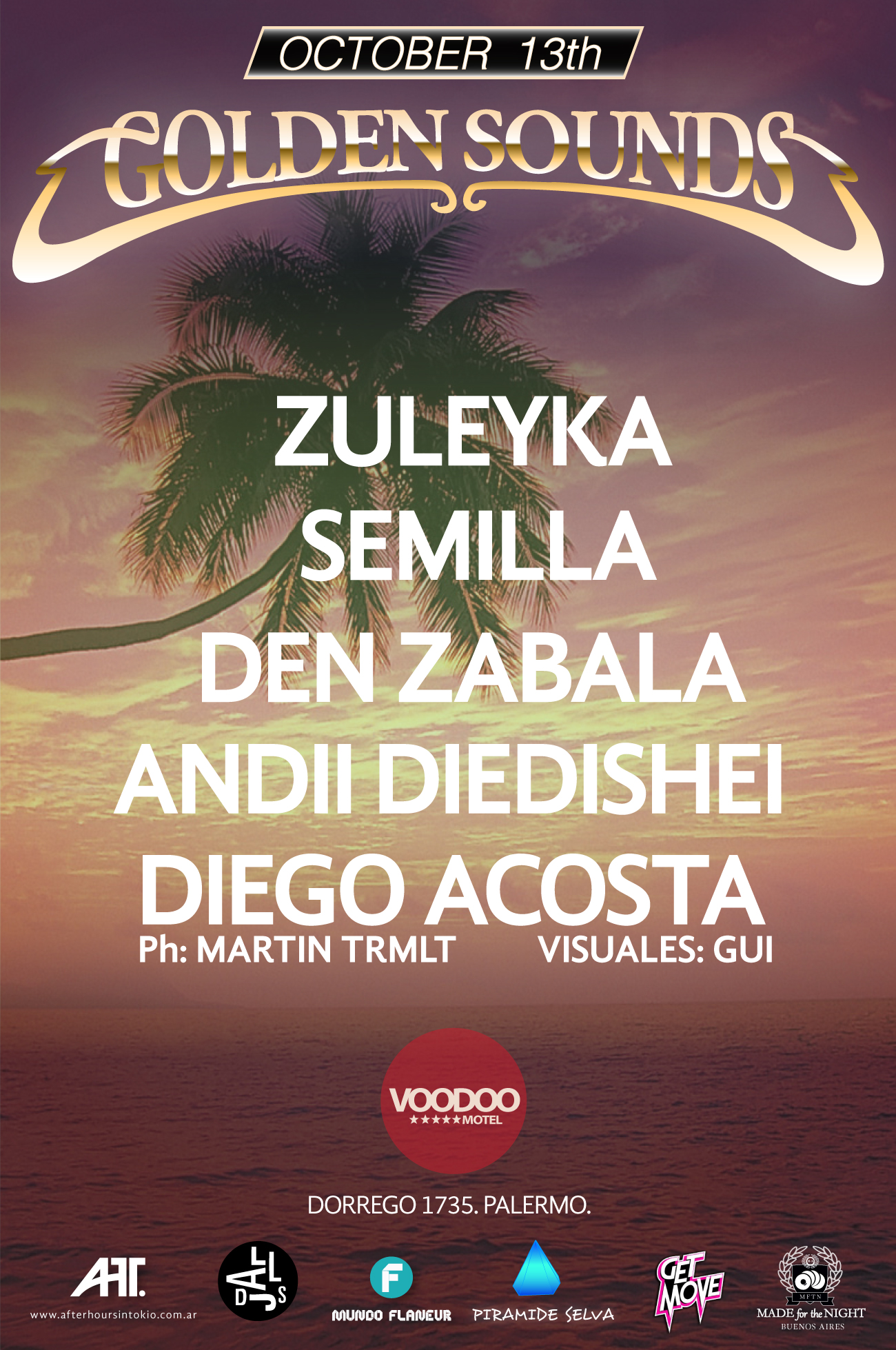 Este Sábado Golden Sounds en Voodoo Motel