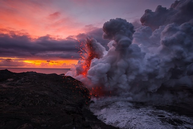 Lava meets Ocean