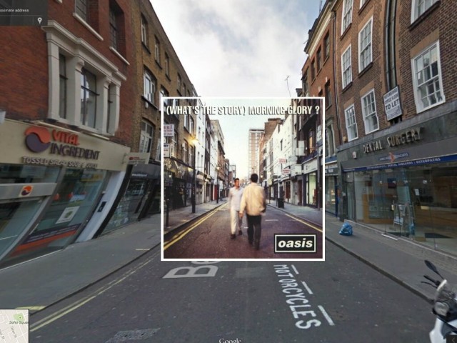 Tapas de Discos con Google Street View
