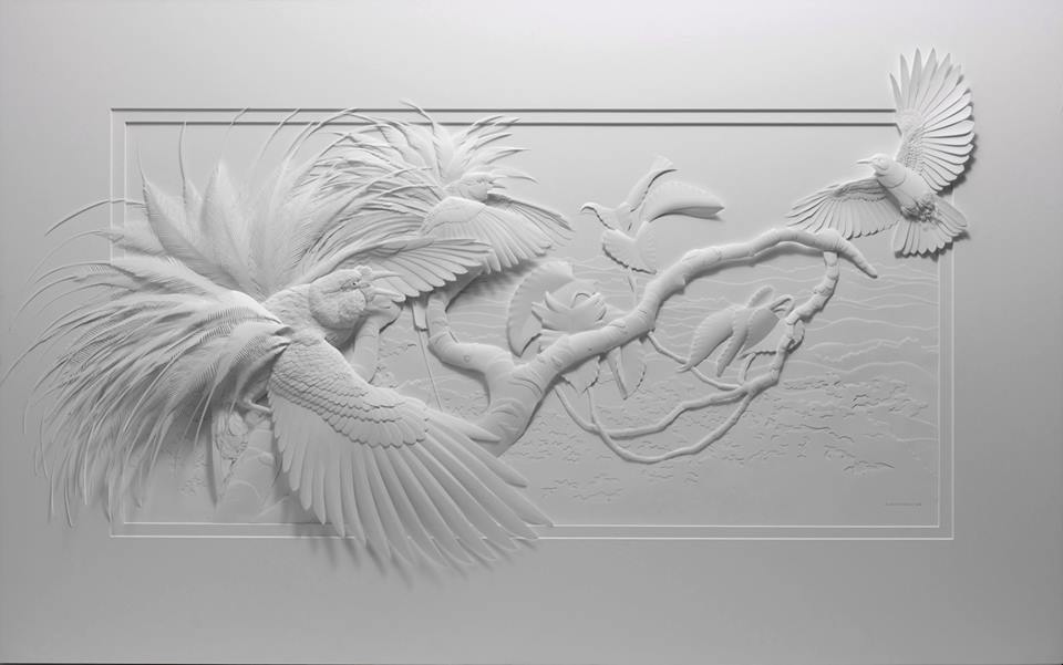 Las esculturas de papel de Calvin Nicholls
