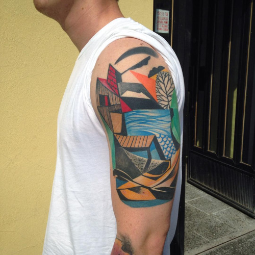 Peter Aurisch: Tattoos inspirados en Klimt y Picasso