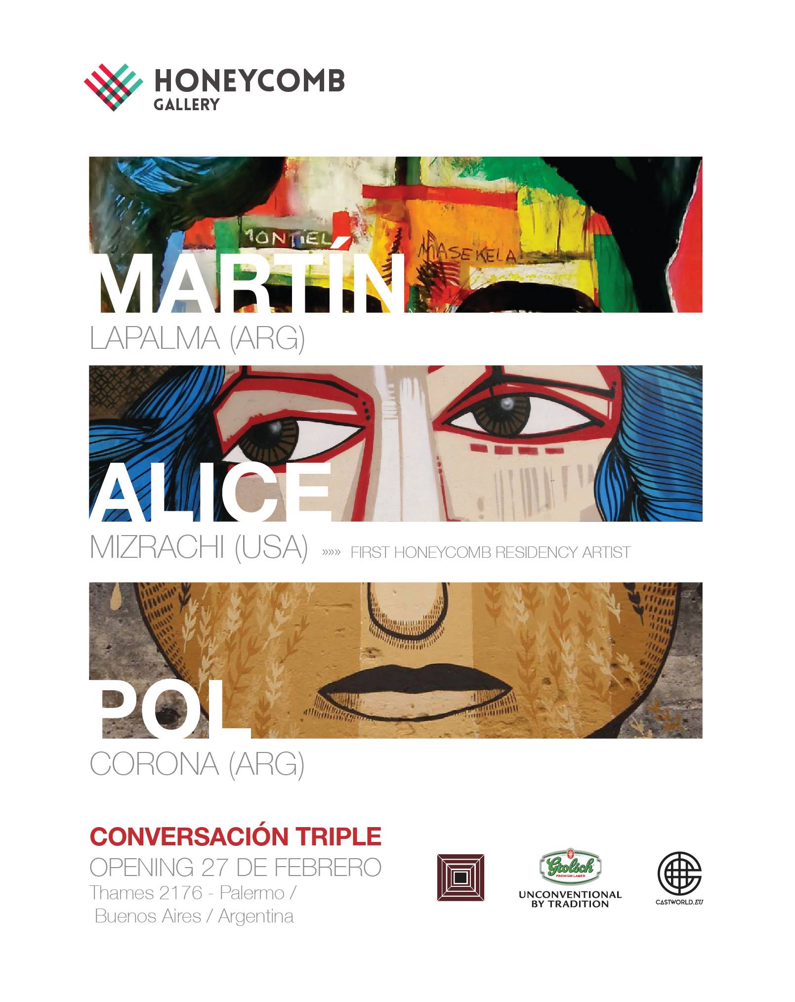 Coneversacion Triple en Honeycomb Gallery