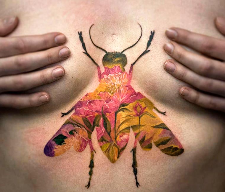 Tatuajes en doble exposición por Andrey Lukovnikov