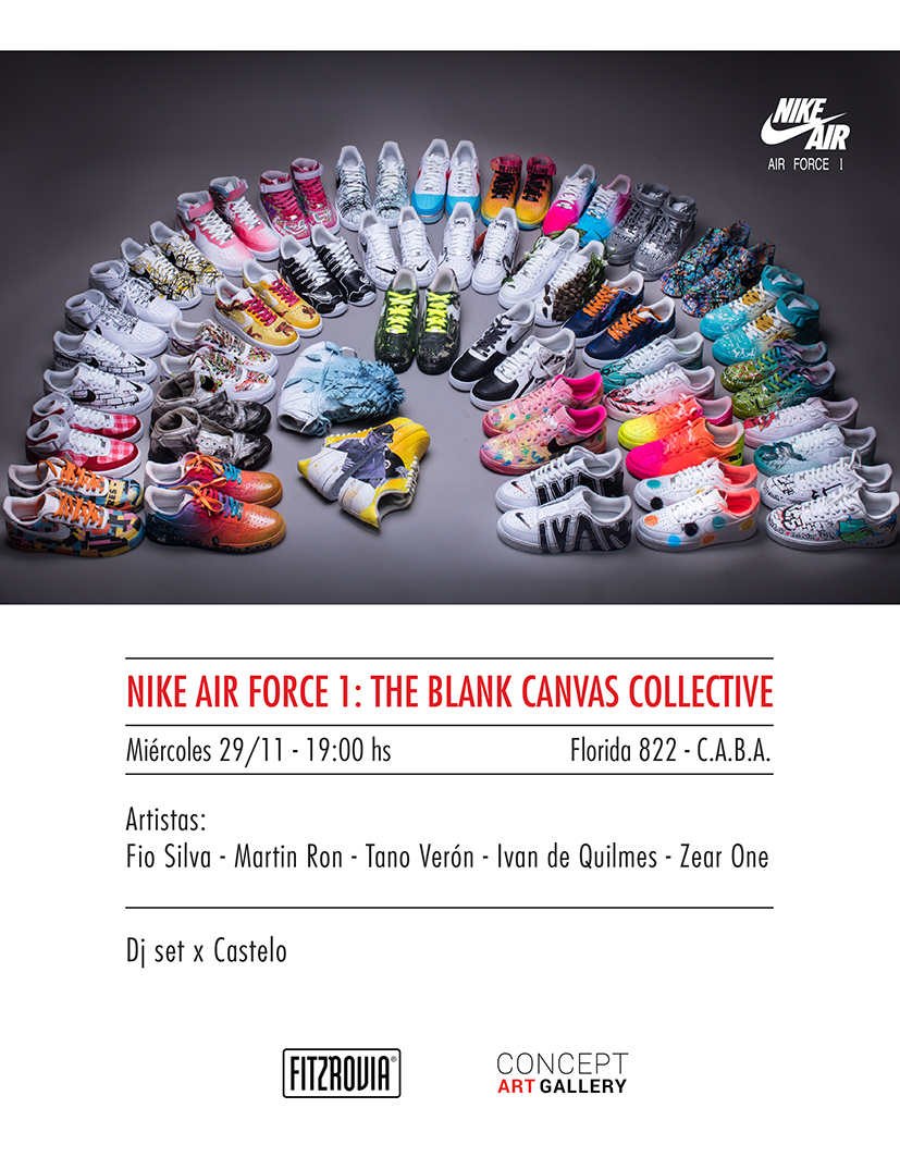 AIR FORCE 1: The Blank Canvas Collective en Tienda Fitzrovia!