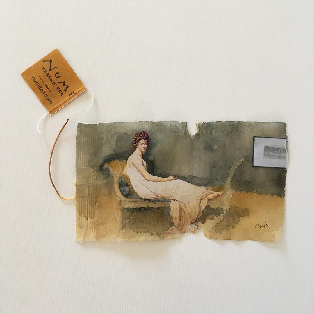 Tea Bag Art, by Ruby Silvious