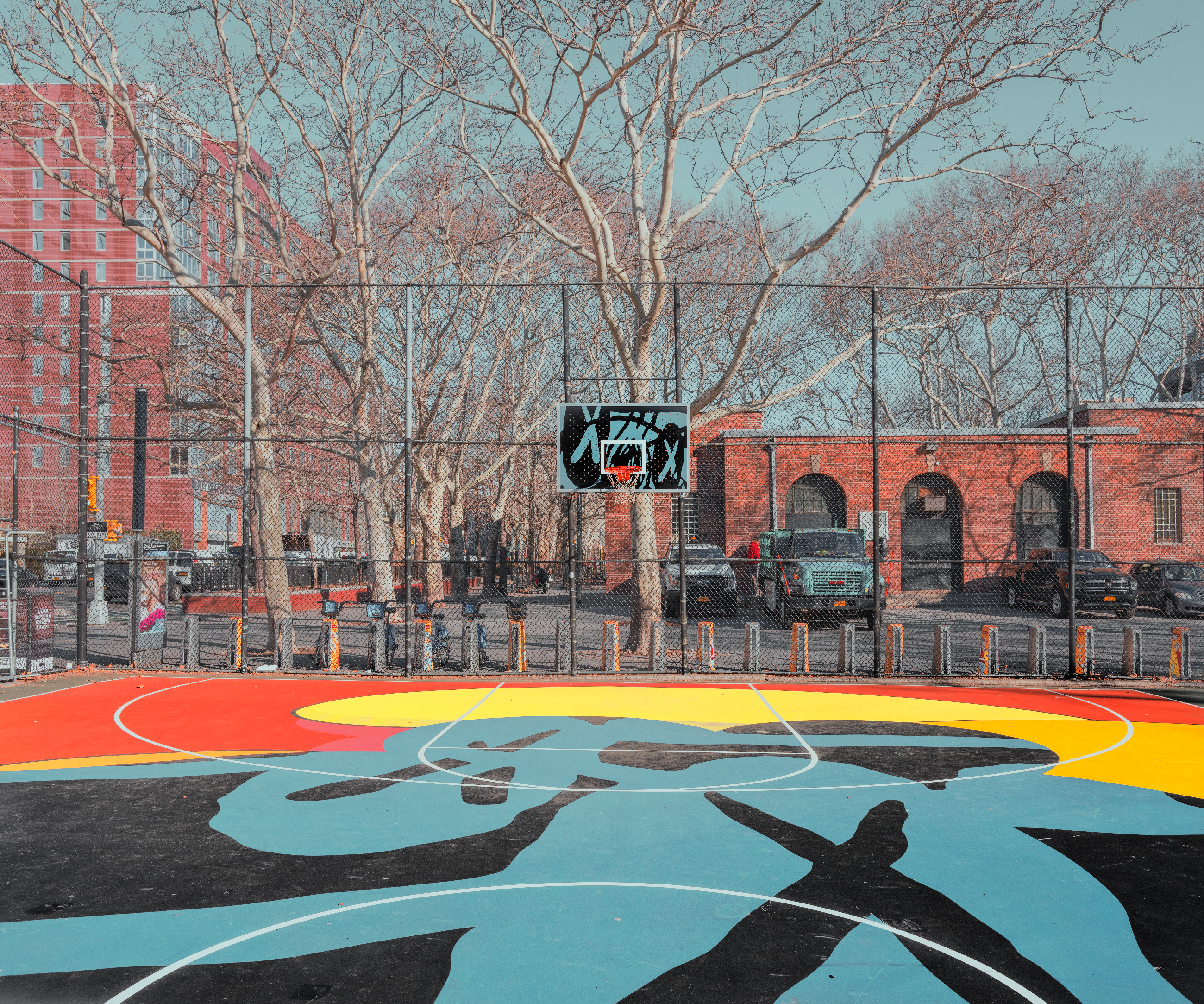 New York Basketball Courts por Ludwig Favre