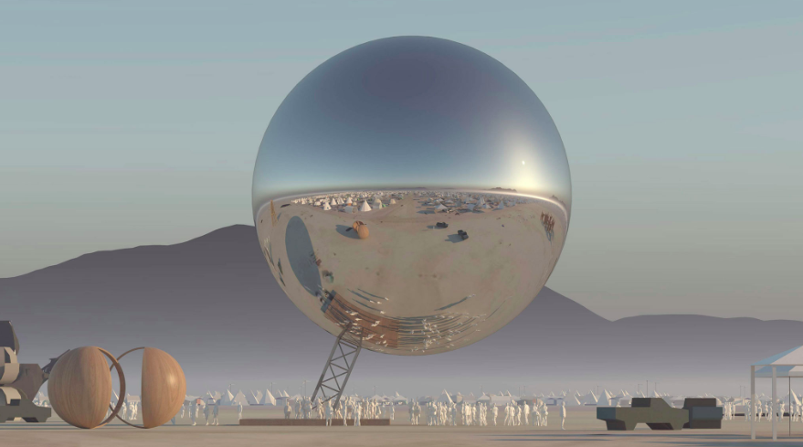 Orb, la esfera gigante de Bjarke Ingels en Burning Man 2018