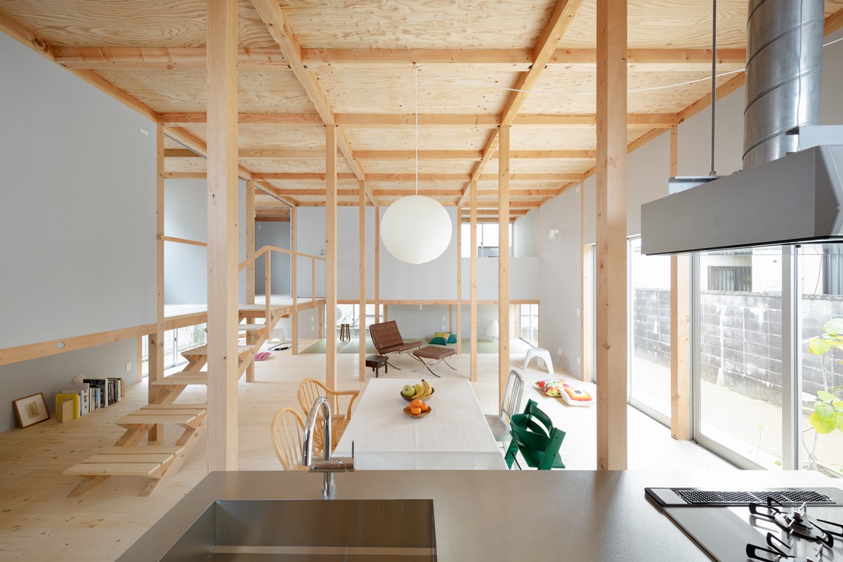 La casa Koda en Aichi, diseñada para su constante evolución